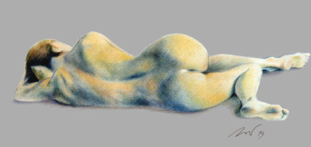 nu crayon de couleur